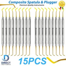 Dental Composite Filling Instruments – Spatula & Plugger with Titanium Gold Tips picture