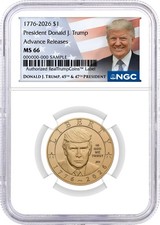 1776-2026 $1 Semiquincentennial Donald J. Trump NGC MS66 Advance Releases picture