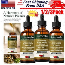 3x LUMVELLE Wild Harvested Wormwood Herbal Liquid Botanical Supplement Drops  picture