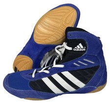 Vintage 2002 NWOB ADIDAS PRETEREO WRESTLE WRESTING SHOES Mens 8 Blue NEW picture