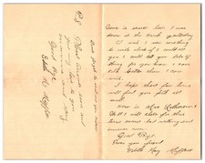 Vintage 1901 Handwritten Letter Between Friends ( Columbia, Pennsylvania ) picture