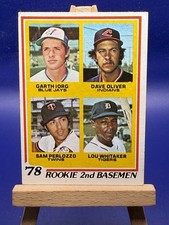 1978 Topps Rookie 2nd Basemen Lou Whitaker, Garth Iorg, Sam Perlozzo #704 RC B73 picture