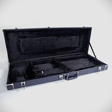 Black Hard-Shell Locking Electric Guitar Case for Strat, Tele Style Guitars picture