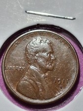 1911-S LINCOLN CENT. AU +++ KEY DATE. ORIGINAL. LOW MINTAGE. SCARCE THIS NICE. picture