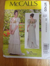 McCall's Costumes M7420 Sizes 14-22 Elegant Dress picture
