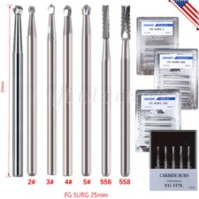 100Pcs Dental Surgical Diamond Burs Ball Round For High Speed Handpiece FG 1.6mm picture