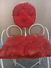 Vintage Original Teena Vanity Chair Velvet Hollywood Regency 17