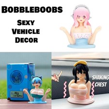 Shaking Chest Girls Car Dashboard Decorations Sexy Cute Bobbleboobs Car Decor picture