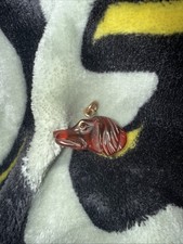 19th Century Red Cherry Amber Pendant Unique Carved. Very Rare Eastern European picture