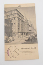 Vtg 1959 Shopping Card Stamps Stockholm Sweden Card Pamphlet (L8) picture