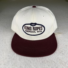 King Ropes Sheridan Wyo Hat Imperial Headwear Wool Maroon Cream Adjustable Cap picture