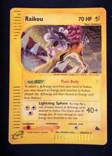 Vintage 2003 Raikou H26/H32 Skyridge Holo (damaged) picture