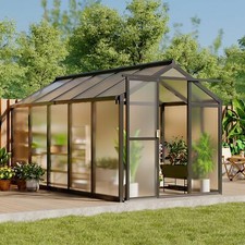 6x10 FT Polycarbonate Greenhouse Outdoor Large Walk-in Greenhouse ,Planter House picture