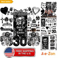 Gothic 30th Birthday Decorations Pack for Her RIP to My 20s Celebration picture