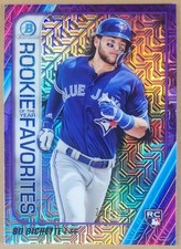 2020 Bowman - Rookie of the Year Favorites Chrome Bo Bichette #ROYF-BB Purple... picture
