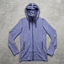 Lululemon Define Jacket Womens 6 Heather Purple Hooded Full Zip Thumbholes picture
