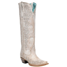 Corral Ladies Floral Embroidery Sand Western Tall Boots A4992 picture