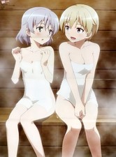 Strike Witches B2 Double-Sided Poster Aila & Sanya Japan Used Japan picture