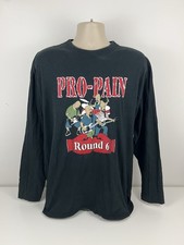 VTG Pro-Pain Round 6 Euro Tour Long Sleeve Shirt Men Size XL 2000 Hardcore USED picture