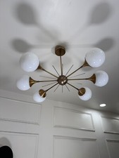 Sputnik Chandelier  Modern Handcrafted 6 Light Beautiful Mid Century Ceiling picture