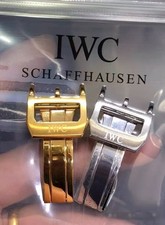 FOR IWC Strap Silver/Gold Deployant Buckle 18mm picture