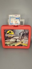 Vintage 1992 Jurassic Park Lunch Box Recalled Thermos Tags Inserts Woolworths picture