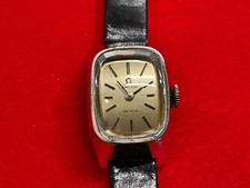 Omega De Ville Ref 511.436 Cal. 1070 Gold Mechanical Ladies 18m Tank Swiss Watch picture