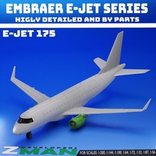 3d printed Embraer 175 (E-JET SERIES) V3 (4 IN 1) plane aircraft jet fighter picture