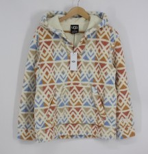 UGG UNISEX SANDBAR HOODIE PRINT FLEECE SIZE S MULTICOLOURED  IB picture