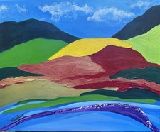 Echoes of Creation’ New Painting Original Acrylic Art On Canvas Signed 16x20 picture