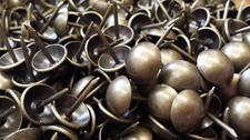 UFFY- French Natural Antique Brass Decorative Upholstery Tack Nail 7/16
