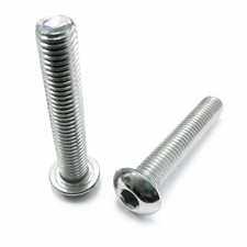 M10x1.25/1.50 Metric Button Head Cap Allen Screw Bolt Motorcycle Hardware 2-10pc picture