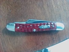 1944 Case XX Redbone Knife 3 blade no cracks. picture