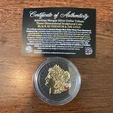 2026 Morgan Dollar Tribute 24K Gold & Black Ruthenium picture