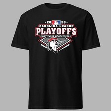 SO HOT 2026 Carolina Playoffs Fayetteville Woodpeckers Baseball T-Shirt S-5XL picture