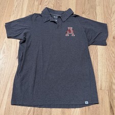 Arkansas Razorbacks Polo Mens Large* Gray Golf Shirt NCAA Hogs '47 Forward picture