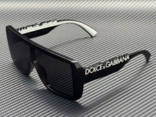 DOLCE & GABBANA DG6204 501 87 Black Grey Unisex 65 mm Sunglasses picture