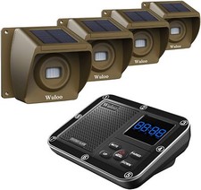 Wuloo 1800feet Long Range Solar Driveway Alarms Wireless Motion Sensor for Home picture