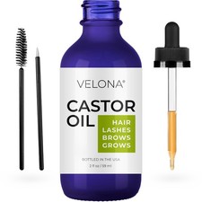 Velona USDA Certified Organic Castor Oil - 2  Fl Oz Eyelashes Eyebrows picture