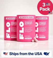3pc FLO Ovarian Support Vitamin 90 Vegan Capsules Dietary Supplement Balanc- picture