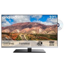 Sylvox 32'' 12V Smart RV TV Built In DVD Player 1080P smart TV for Campervan picture