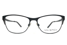 Via Spiga Eyeglasses Frames ZYLOWARE Agata 500 Black Cat Eye Full Rim 51-15-135 picture