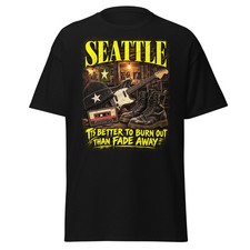 Vintage 90s Nirvana T-Shirt Kurt Cobain Grunge Band Tee Seattle Music picture