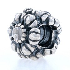 NEW Retired Pandora Birthday Bloom Charm - Sterling Silver April 790580BK Bead picture