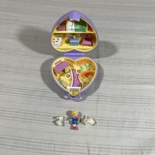 Vintage Polly Pocket PRETTY BUNNIES Dolls Compact Bluebird 1993 100% picture