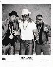 RARE Original WWF RUN-D.M.C. 1989 WRESTLEMANIA V TitanSports Licensed WWE Promo picture