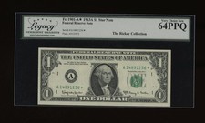 DBR 1963-A $1 FRN Boston STAR Fr. 1901-A* Legacy 64 PPQ Serial A14891256* picture