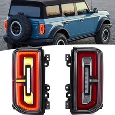 Clear LED Tail Lights For Ford Bronco 6th Gen U725 2021-26 WZ Sequential Signal picture