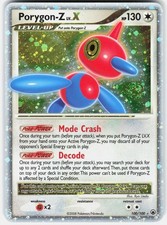 Pokemon Porygon-Z LV.X 100/100 Holo LV.X Majestic Dawn Pokemon Moderately Played picture
