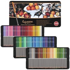 120 Count Creative Mark Cezanne Premium Colored Pencil Set Soft Wax Core W/ Case picture